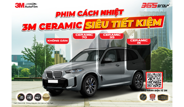 3M CERAMIC SIÊU TIẾT KIỆM - GÓI PHIM CÁCH NHIỆT Ô TÔ CAO CẤP GIÁ TỐT